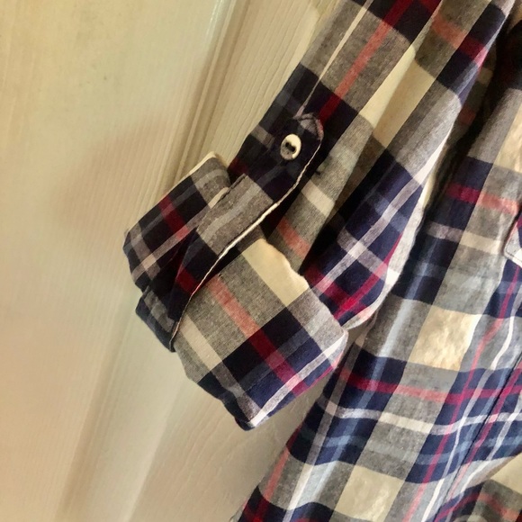 New! Plaid Cotton Button Down - Picture 5 of 11